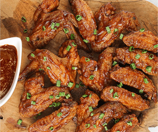 18 Fried Wing With Bbq Sauce 1